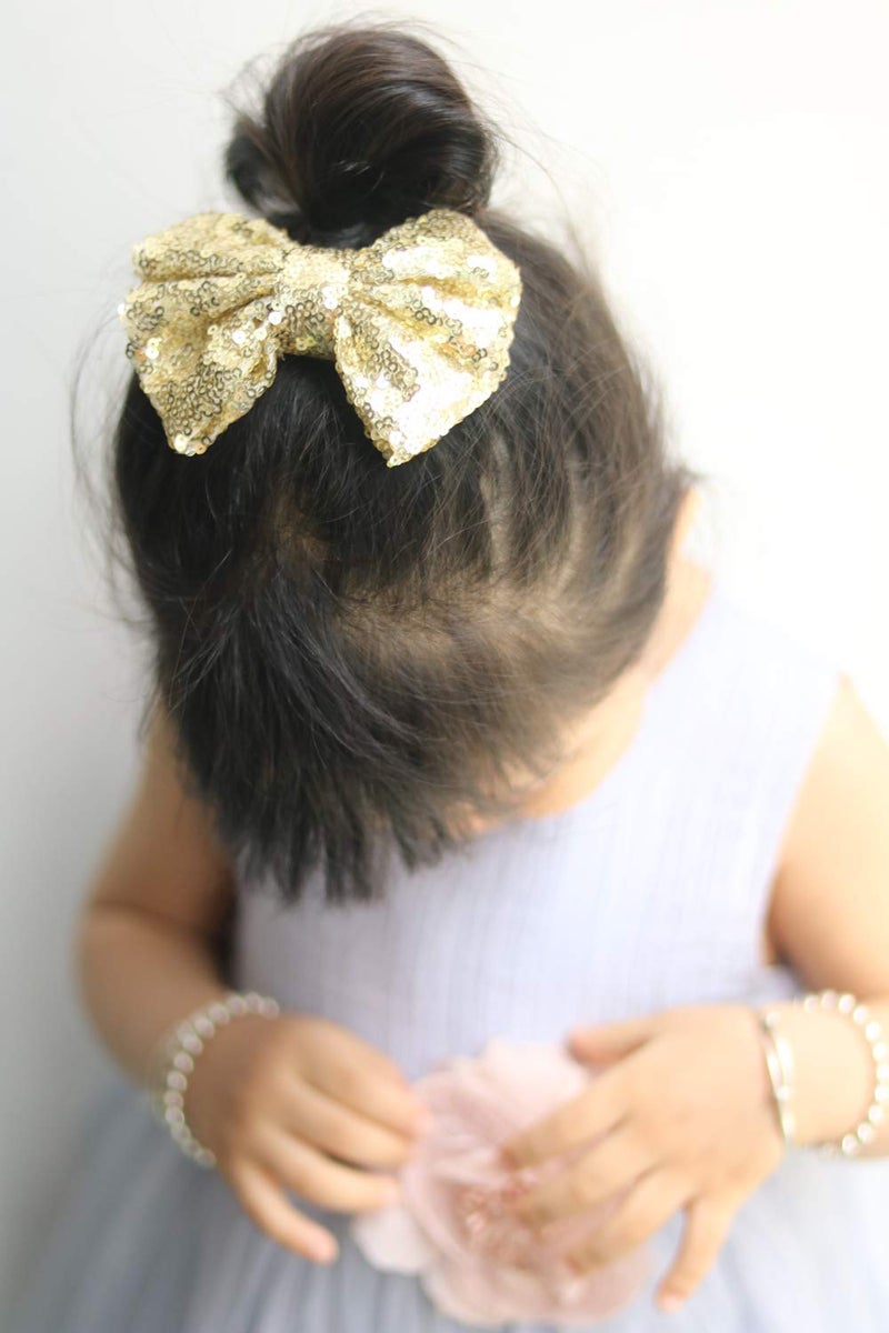 Missgrace Hot Gold Hair Bow.Hair Bows, Hair Clips,Girls Hair Bows.Hair Bows - Image 3